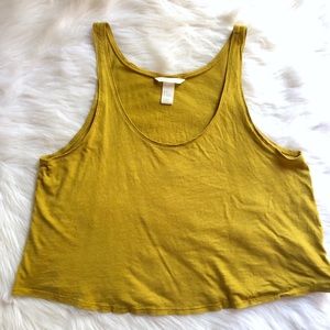 H&M Basic Sleeveless Crop Top Size Medium